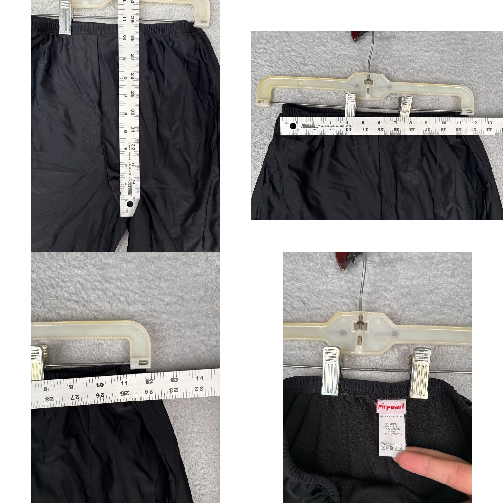 Swims FIRPEARL Shorts Womens 10 Black Bermuda Long Swim Beach Surf Resort Cruise Size 32" / US 10 / IT 46 - 8 Thumbnail