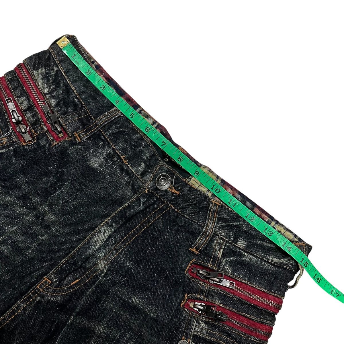 Hysteric Glamour Clawmark Nylaus Distressed Thunder Jeans Rusty Denim Size US 30 / EU 46 - 11 Thumbnail