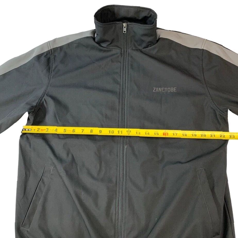 Zanerobe ZANEROBE Performance Track Jacket Black/Gray XL Full Zip Mens Size US XL / EU 56 / 4 - 8 Thumbnail