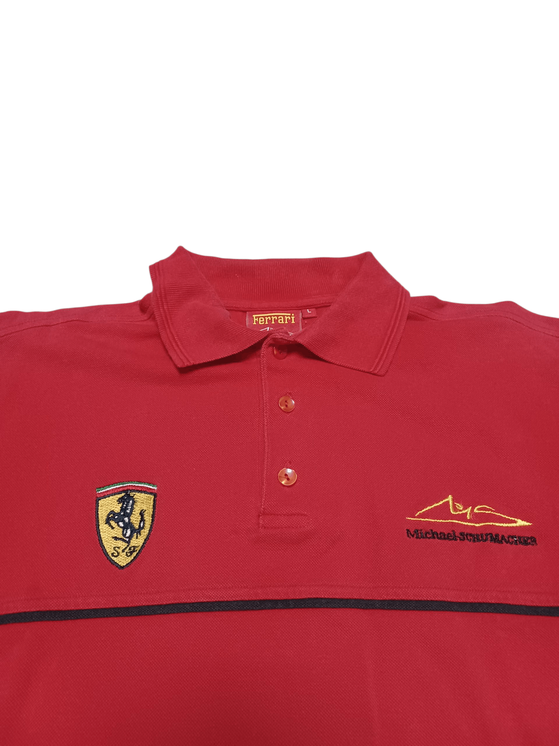 Ferrari SCHUMACHER FERRARI 1999 VINTAGE OFFICIAL MERCH RACING POLO Size US L / EU 52-54 / 3 - 2 Thumbnail
