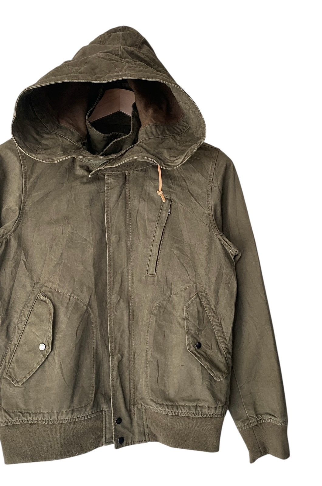 Beams Plus Rare THE BEAMS Double Collar Hoodie Jacket Zipper Size US M / EU 48-50 / 2 - 2 Thumbnail