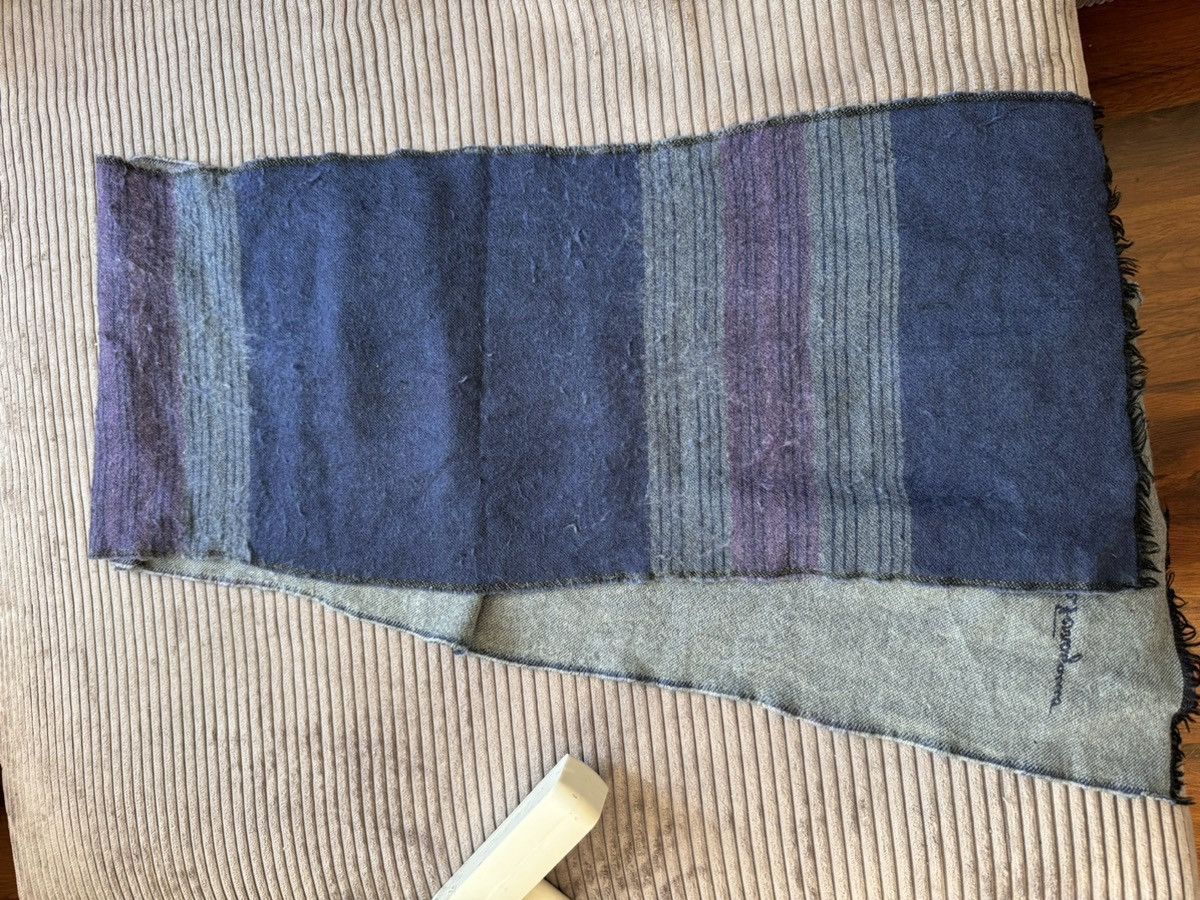Salvatore Ferragamo Vintage Salvatore Ferragamo Scarf Winter Wool Silk Italy Size ONE SIZE - 9 Thumbnail