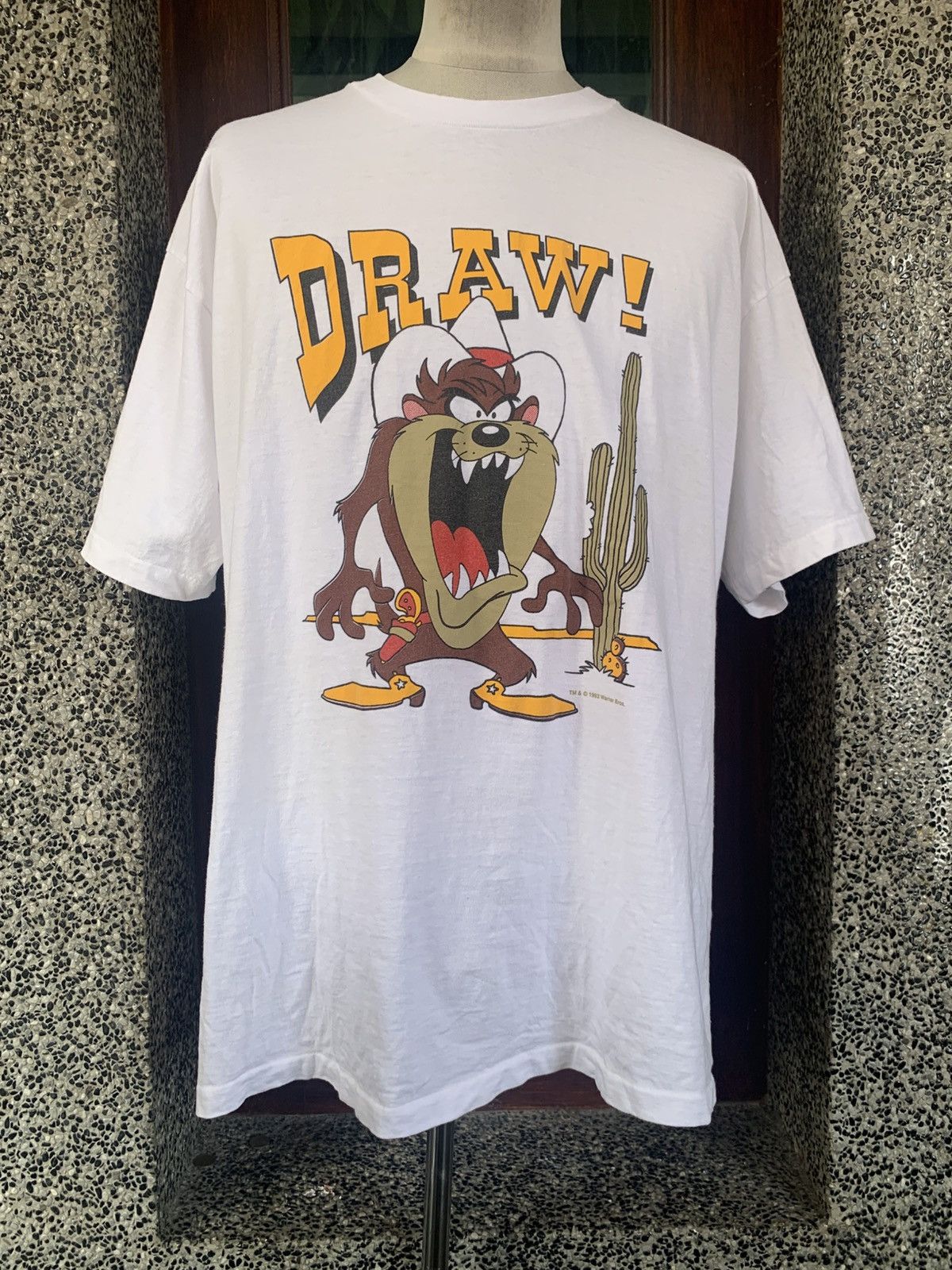 Vintage × Warner Bros Vintage 90s Warner Bros Tazmanian Devil / TAZ Looney Tunes Size US XL / EU 56 / 4 - 1 Thumbnail