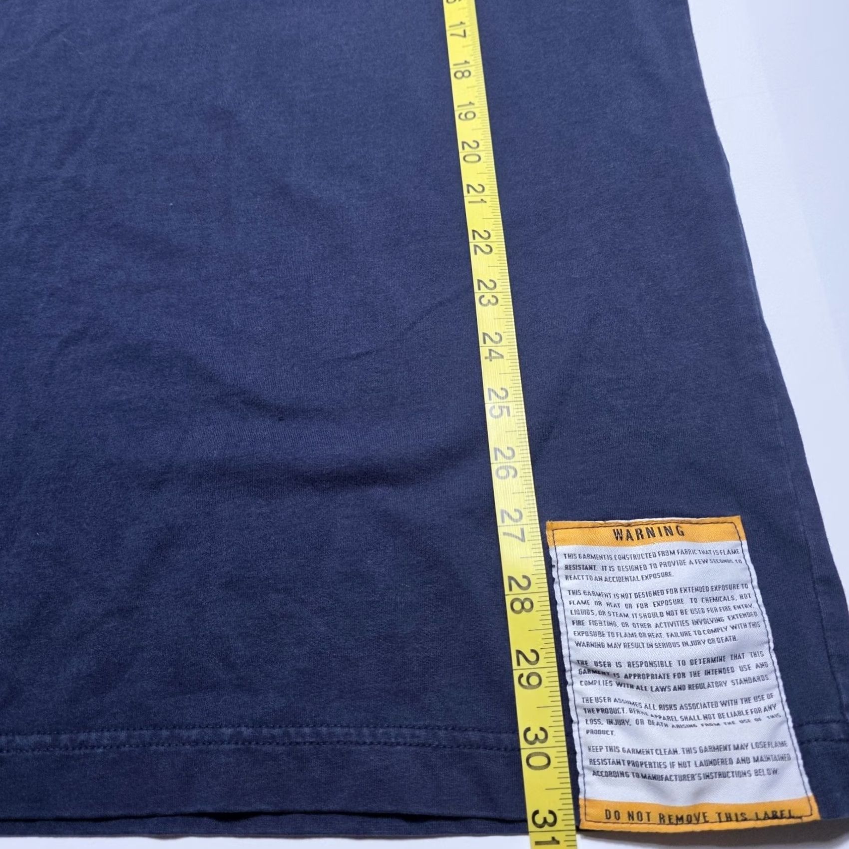 Vintage Berne Flame Resistant Crewneck Pocket T-Shirt Long Sleeve Size Large Tall Blue Men Size US L / EU 52-54 / 3 - 6 Thumbnail