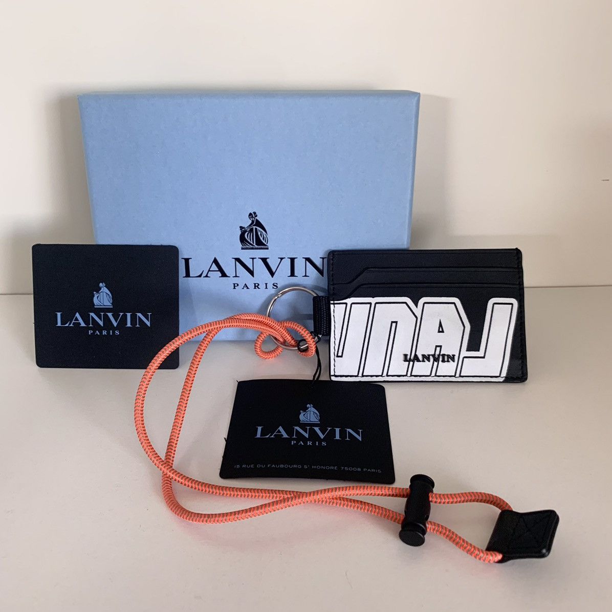 Lanvin Lanvin leather card wallet lanyard Size ONE SIZE - 4 Thumbnail