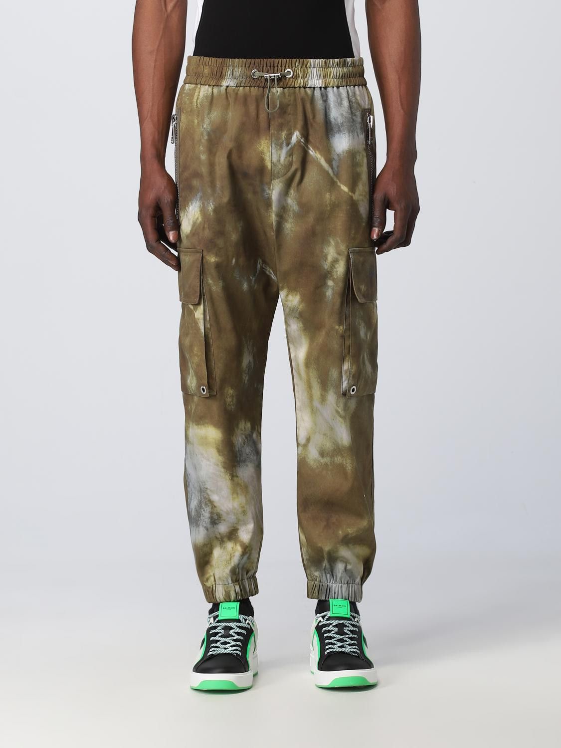 Balmain o1y0426 Cargo Pant in Multicolor Size US 34 / EU 50 - 1 Thumbnail