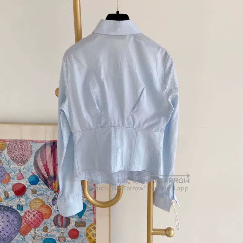 Fendi Fendi Blue Striped Top Size XS / US 0-2 / IT 36-38 - 2 Thumbnail