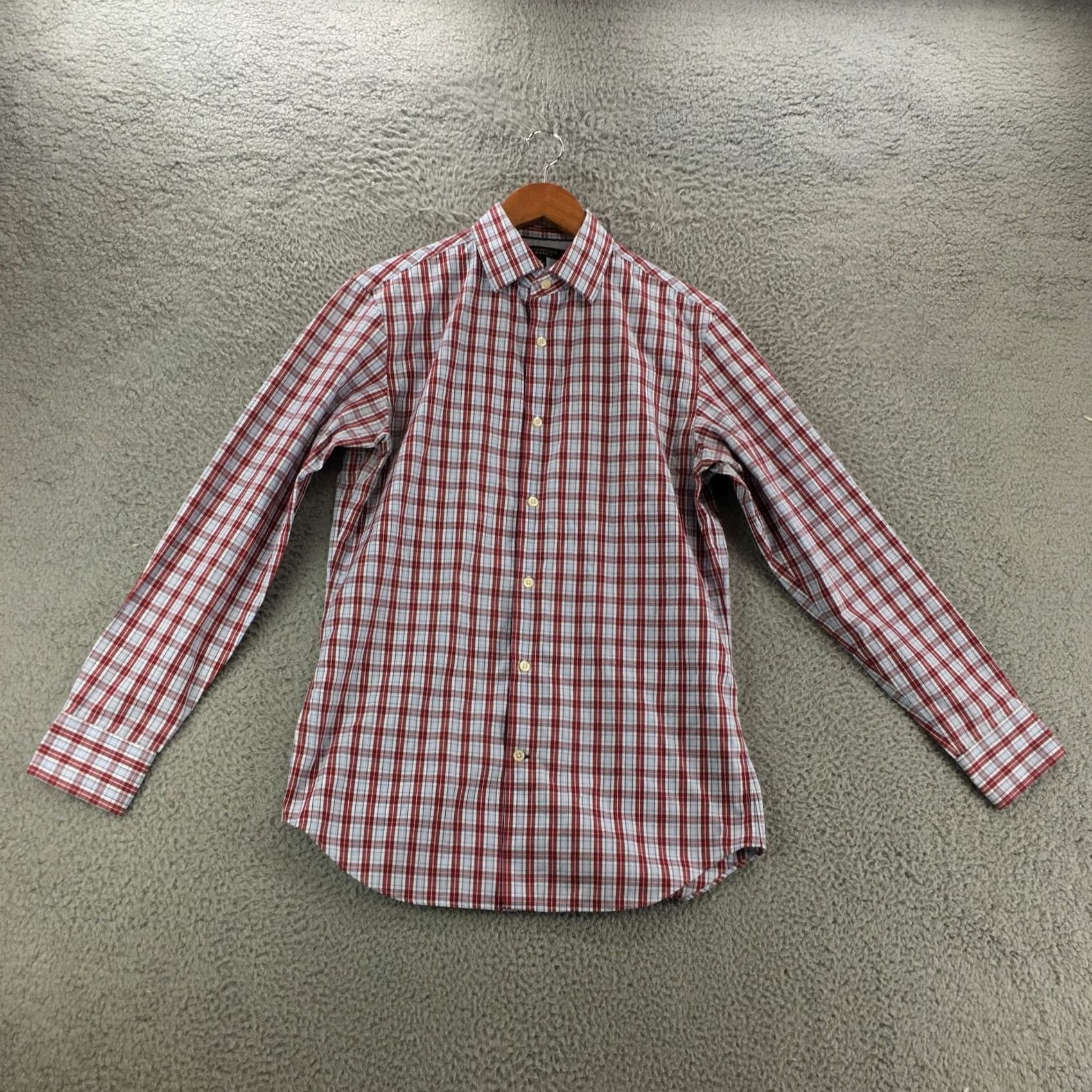 Banana Republic Banana Republic Button-Up Long Sleeve Shirt Mens Small Slim Red Plaid Shirt Size US S / EU 44-46 / 1 - 2 Thumbnail