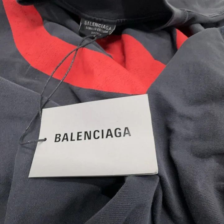 Balenciaga Balenciaga BFRND Logo Print Black Short Sleeve T-shirt 0079 Size US M / EU 48-50 / 2 - 1 Thumbnail