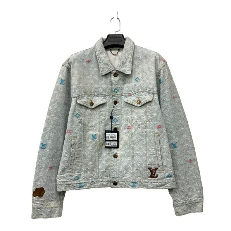 Louis Vuitton Louis Vuitton Tyler Pfeiffer Light Blue Full Print Denim J Size US L / EU 52-54 / 3 - 1 Thumbnail