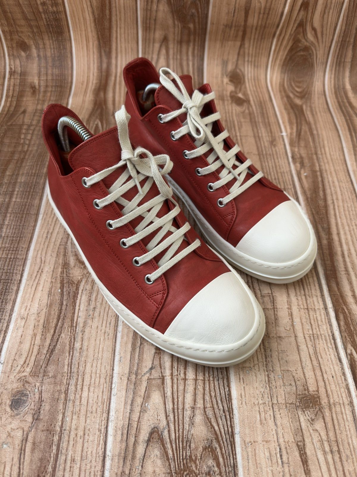 Rick Owens Rick Owens Ramone Low Cardinal Red. Size US 9 / EU 42 - 2 Thumbnail