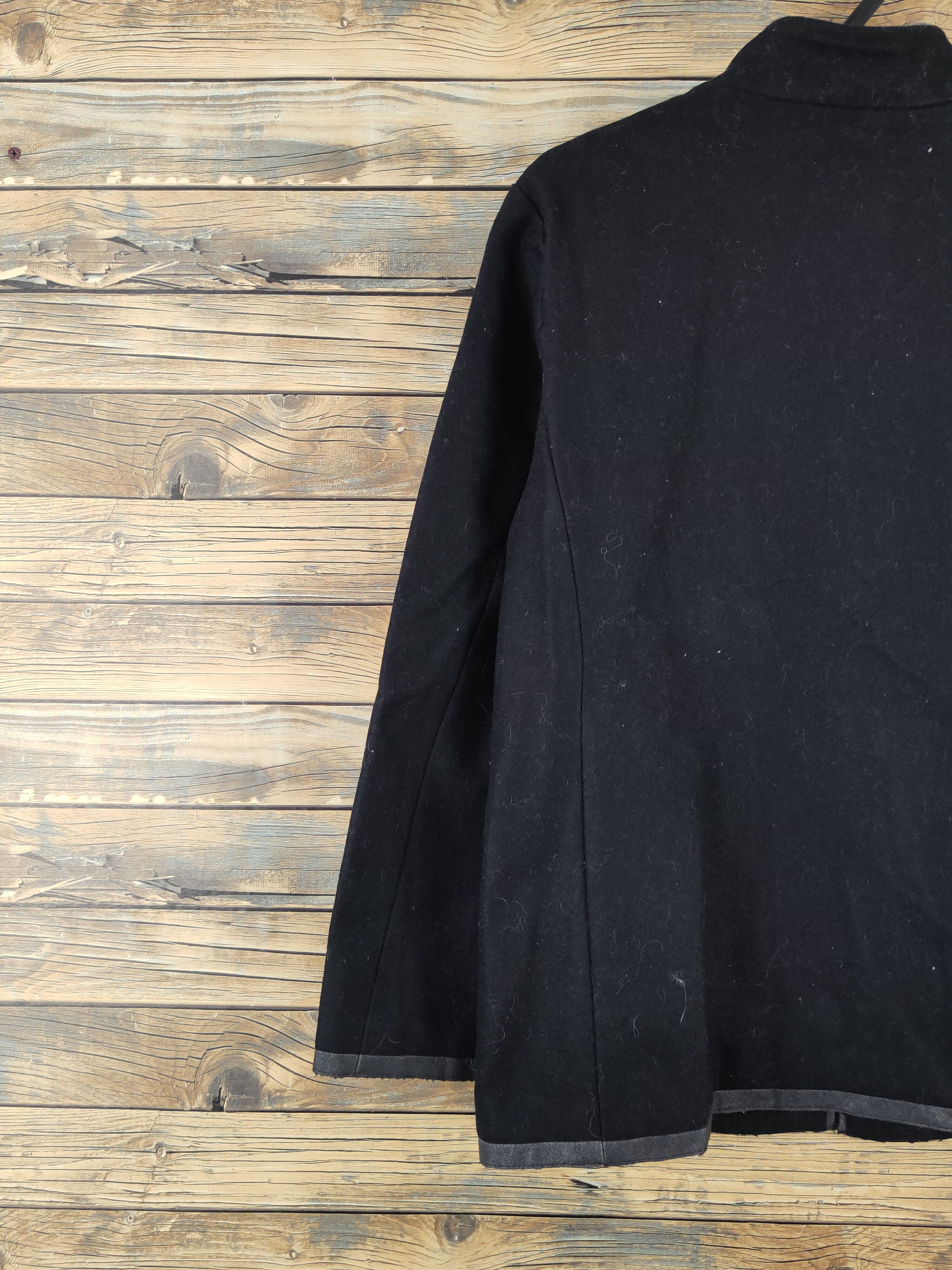 Mandarina Duck DL Mandarina Duck Black Wool Jackets #W2245 Size US M / EU 48-50 / 2 - 8 Thumbnail