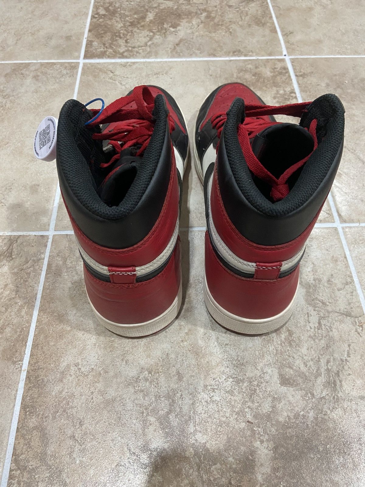 Jordan Brand Jordan 1 Bred Toe High Size US 12 / EU 45 - 3 Thumbnail