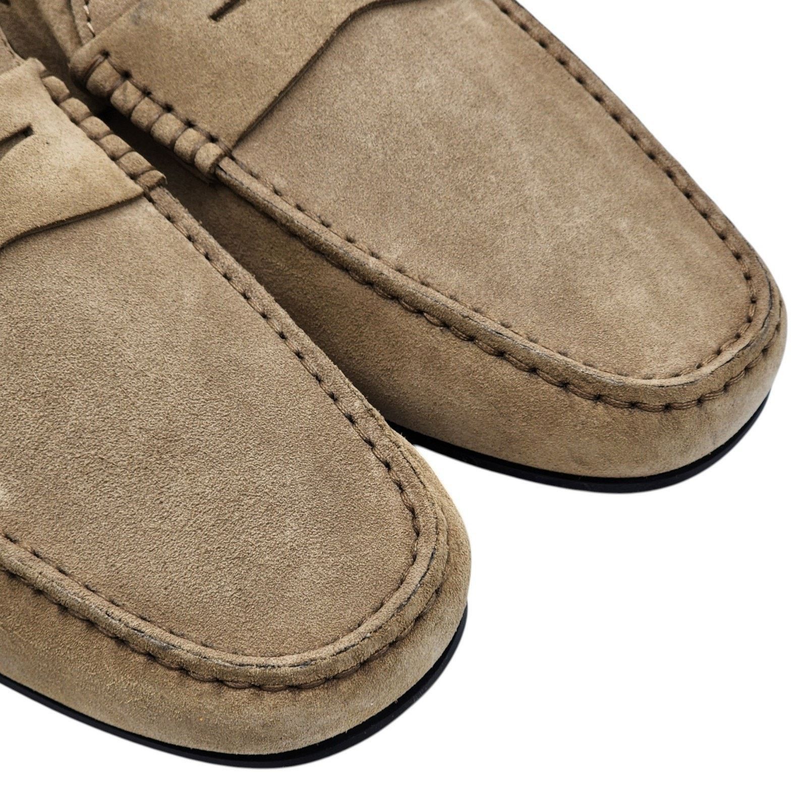 Tod's City Gommino Penny Suede Loafers Brown UK 7.5 US 9 NWB $695 Size US 9 / EU 42 - 9 Thumbnail