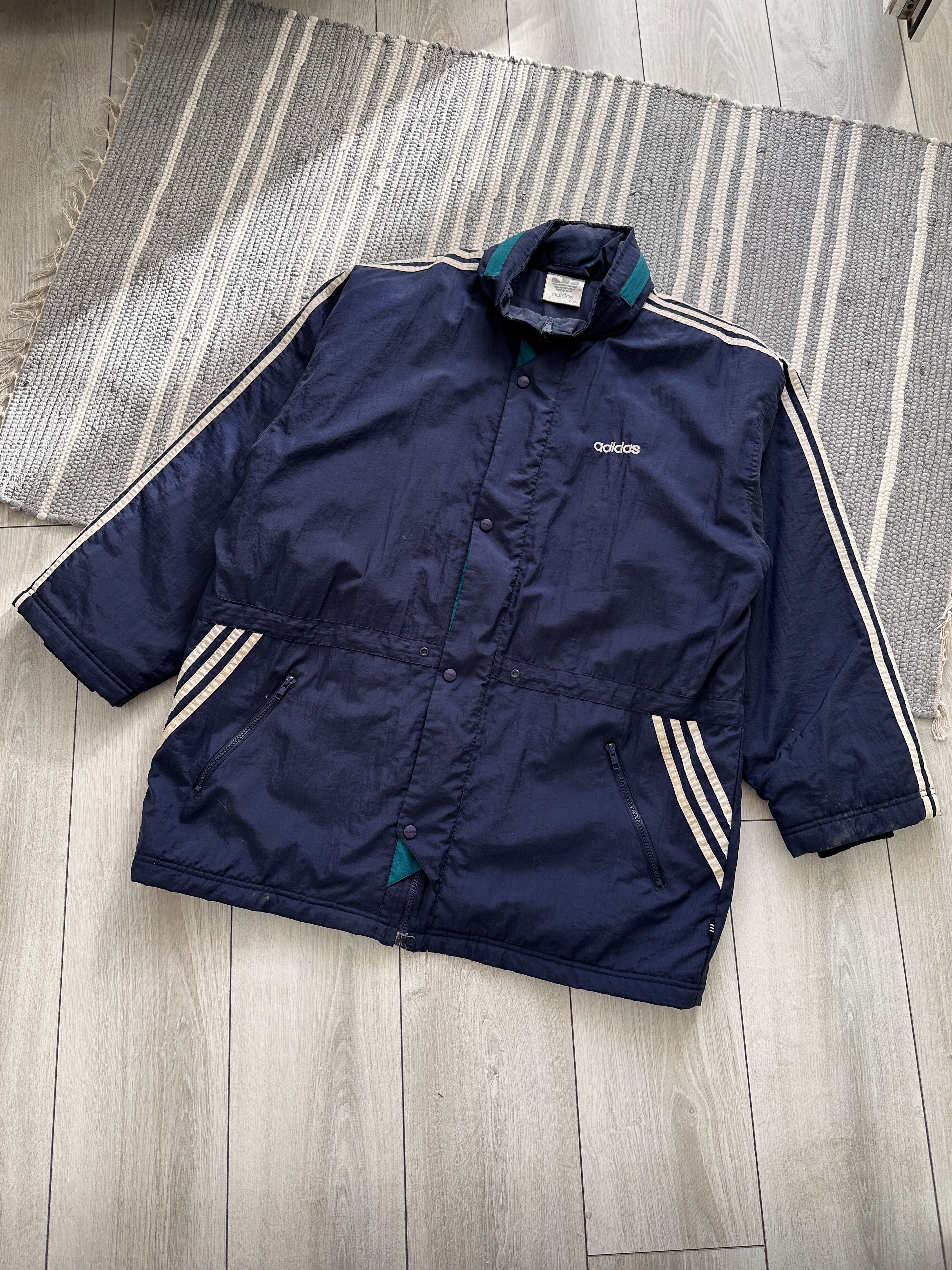 Adidas ADIDAS Vintage Windbreaker Coat Jacket Size US XL / EU 56 / 4 - 1 Thumbnail