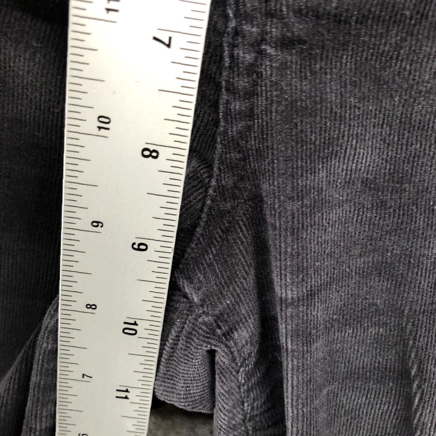 NYDJ NYDJ Marilyn Straight Corduroy Jeans Women 8P Black Stretch 5-Pocket 29" Inseam Petite Womens Size 30" / US 8 / IT 44 - 6 Thumbnail