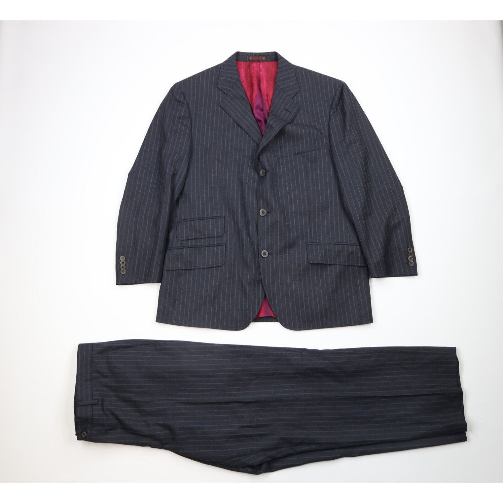 Etro Etro Milano 2 Piece Wool Pinstriped Suit Size 44R - 1 Thumbnail