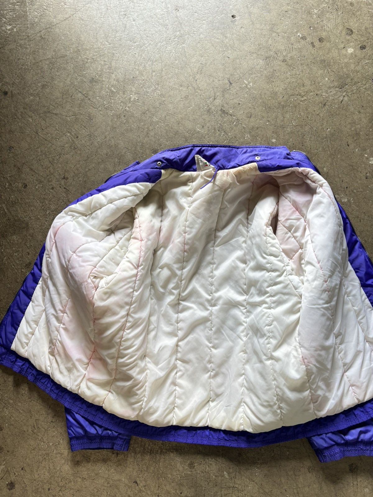 Adidas Vintage Adidas Purple Puffer Jacket Size US L / EU 52-54 / 3 - 2 Thumbnail