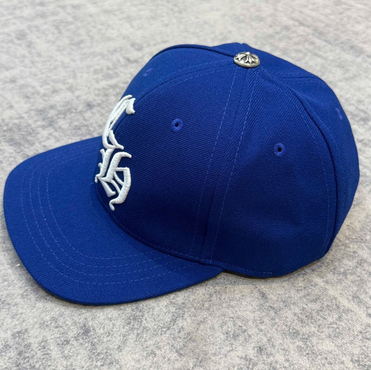Chrome Hearts Chrome Hearts 6 Panel On Field CH White Baseball Cap Blue Size ONE SIZE - 2 Thumbnail