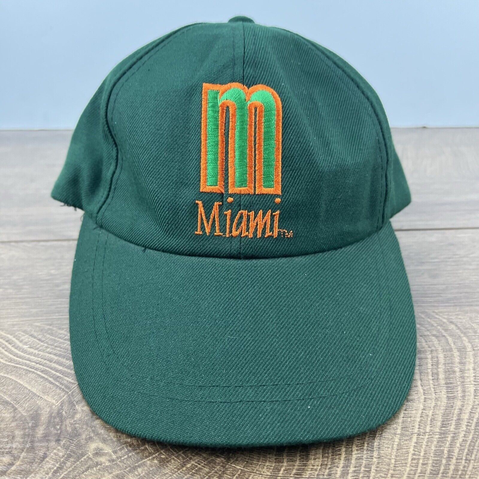 Other Vintage Miami Hurricanes Hat Green NCAA Cap Adjustable Green Size ONE SIZE - 4 Thumbnail