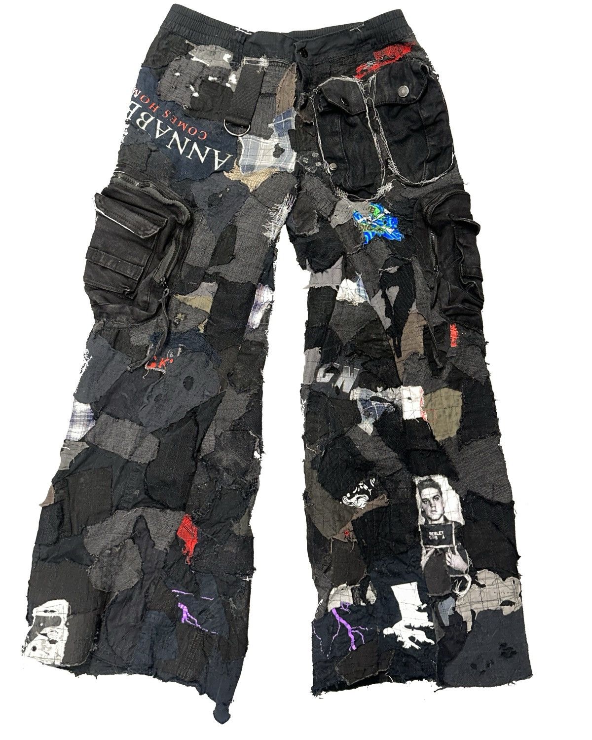 image of Wicked Rebel Rags Pants in Black, Men's (Size 32)
