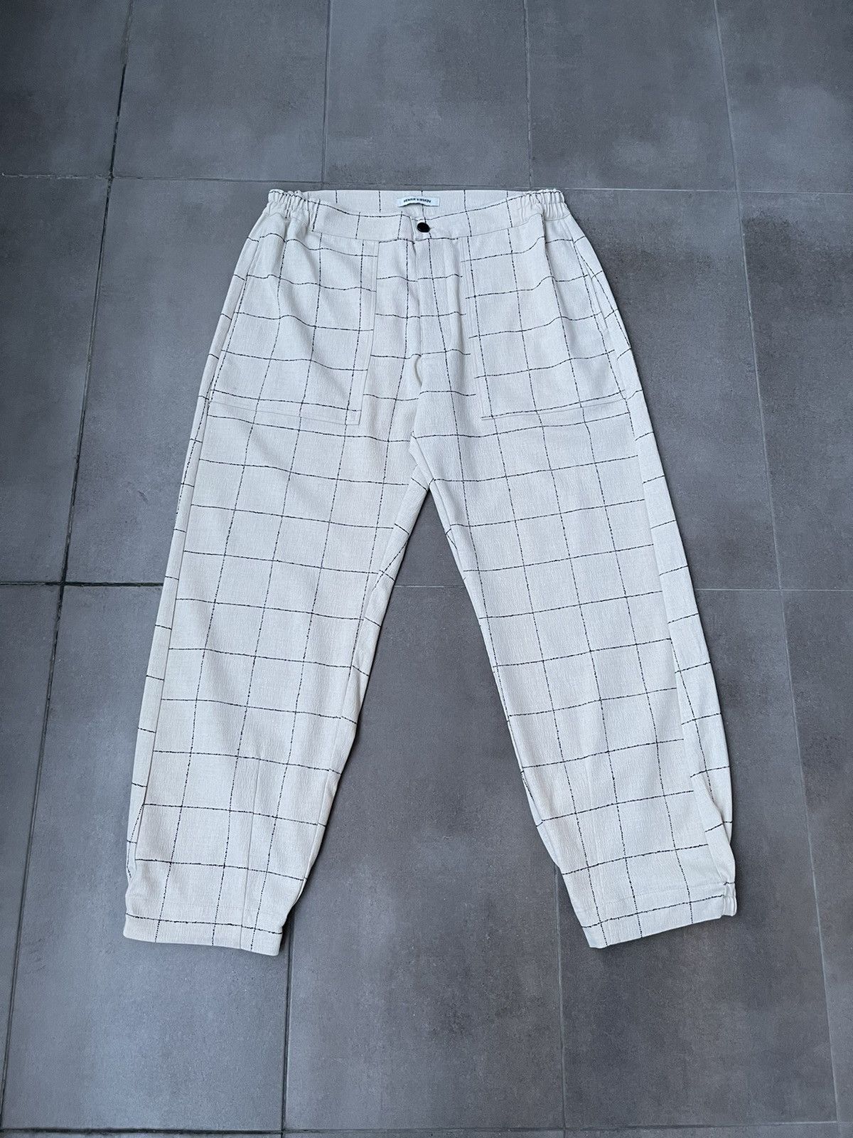 Henrik Vibskov !DS! SS22 Henrik Vibskov Mads Beige Black Casual Pants Size US 34 / EU 50 - 8 Thumbnail