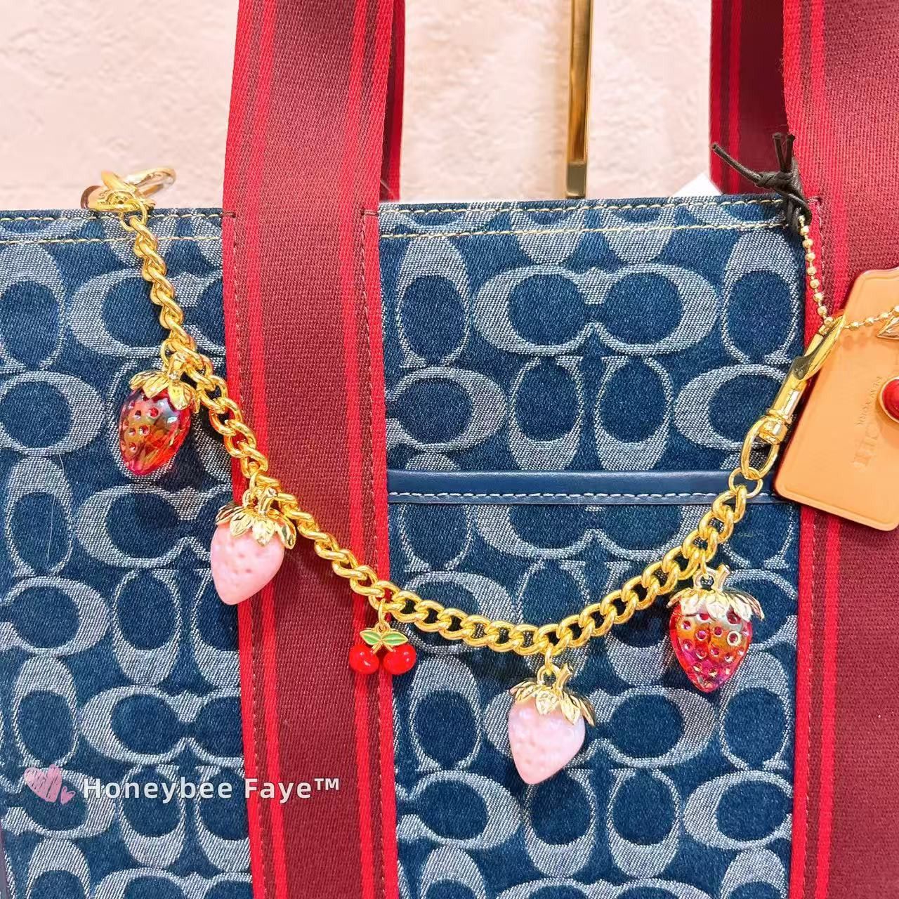 Coach NWT Coach Smith Tote Bag In Signature Denim CY698 Size ONE SIZE - 10 Thumbnail