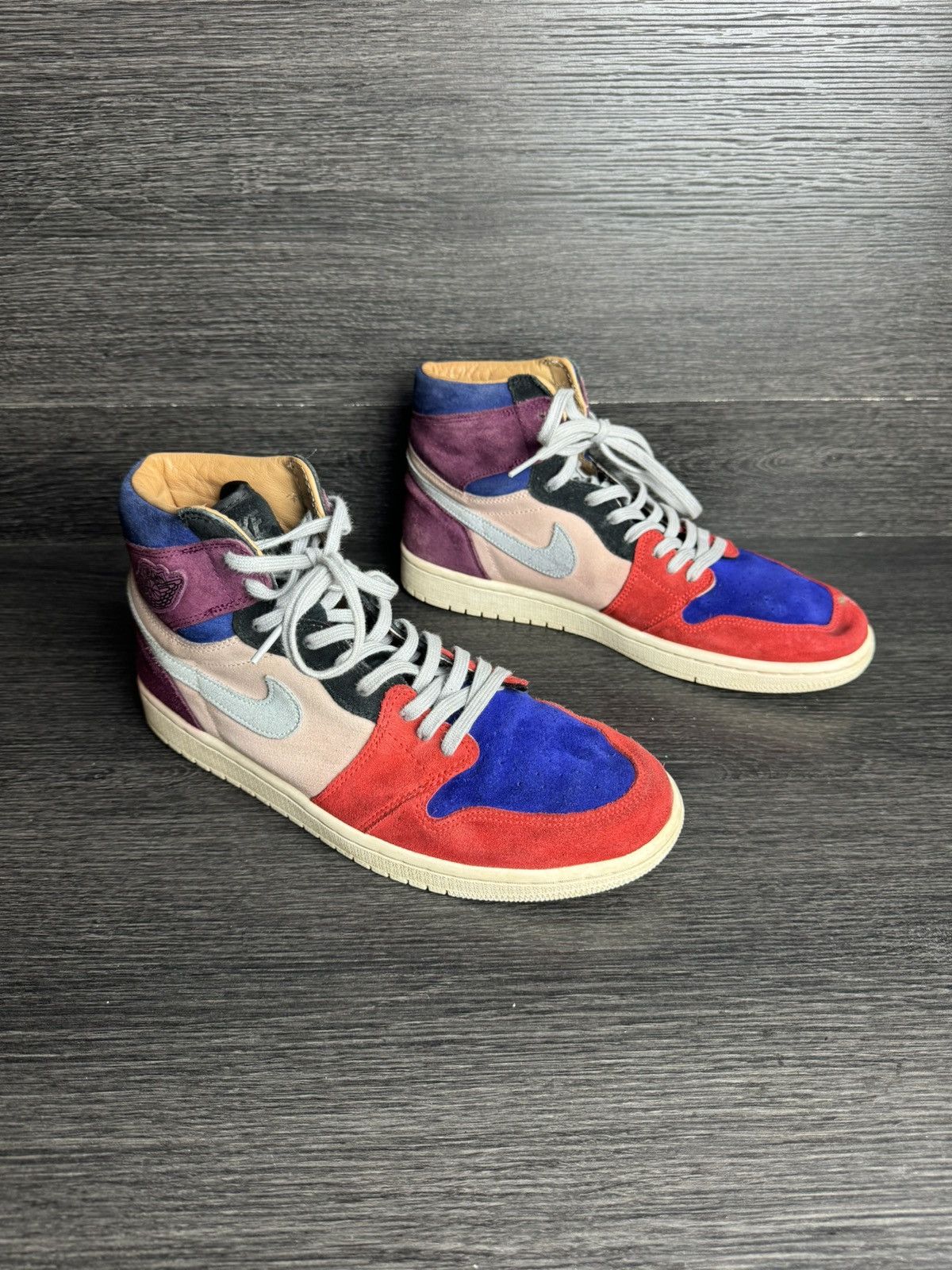 Jordan Brand Aleali May x Air Jordan 1 Retro High Court Lux W Size US 11.5 / IT 41.5 - 3 Thumbnail