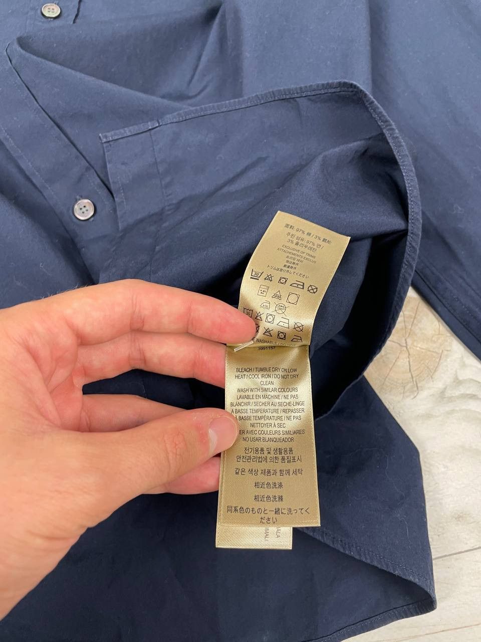 Burberry Vintage Burberry London Shirt Long Sleeve Blue Size US XL / EU 56 / 4 - 11 Thumbnail