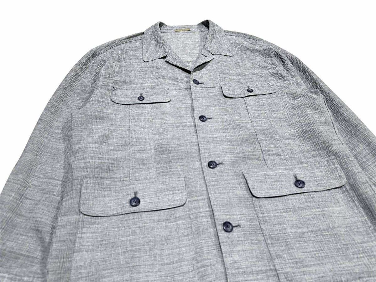 Japanese Brand 🔥Japanese Vintage Cimca Pleats Shirt 4 Pockets Size US L / EU 52-54 / 3 - 2 Thumbnail