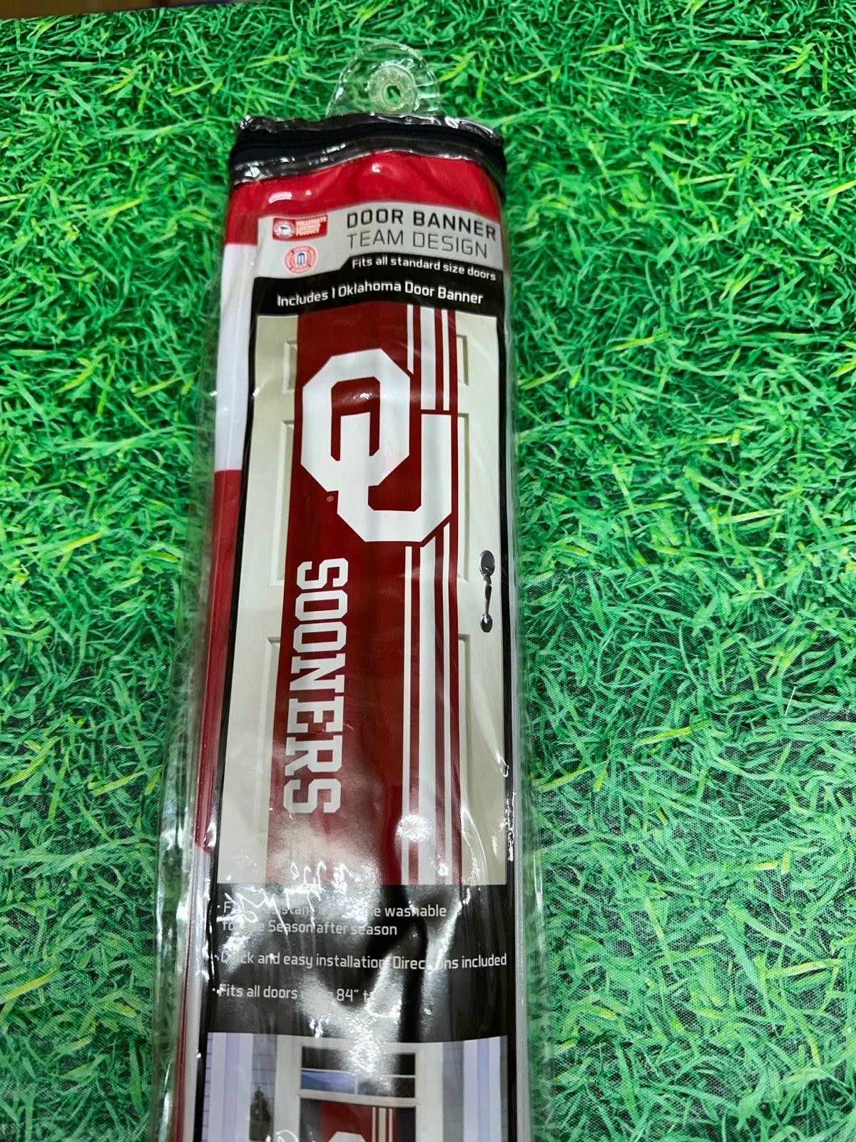 NCAA Oklahoma Sooners Door Banner NCAA Size ONE SIZE - 2 Thumbnail