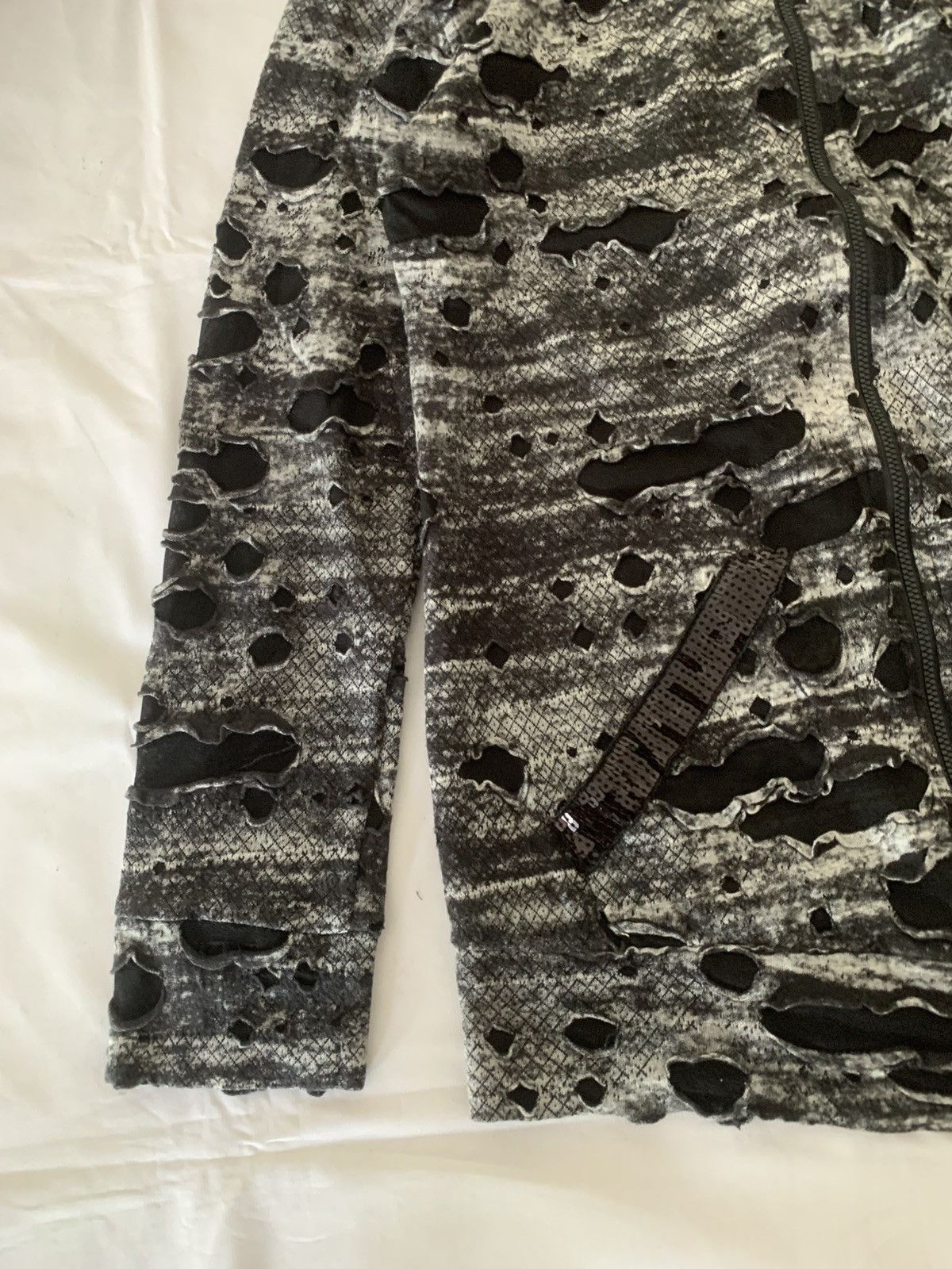 Kapital Japanese Snake Skin Double Layer distressed hoodie Size US M / EU 48-50 / 2 - 2 Thumbnail