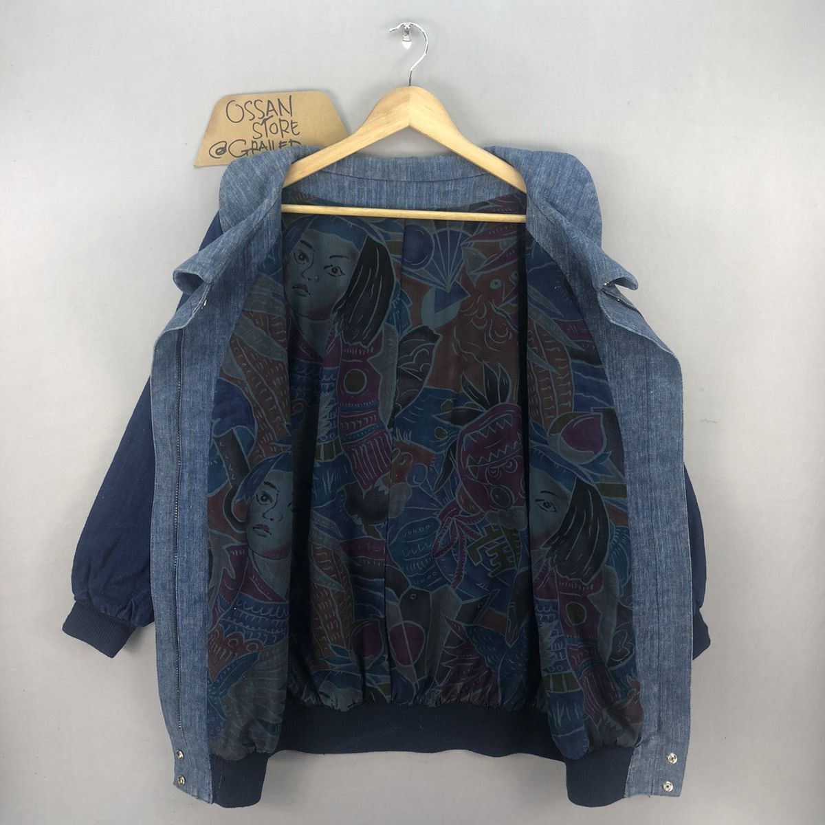 Japanese Brand Vintage Rework Custom Denim Zipper Jacket Size US M / EU 48-50 / 2 - 5 Thumbnail