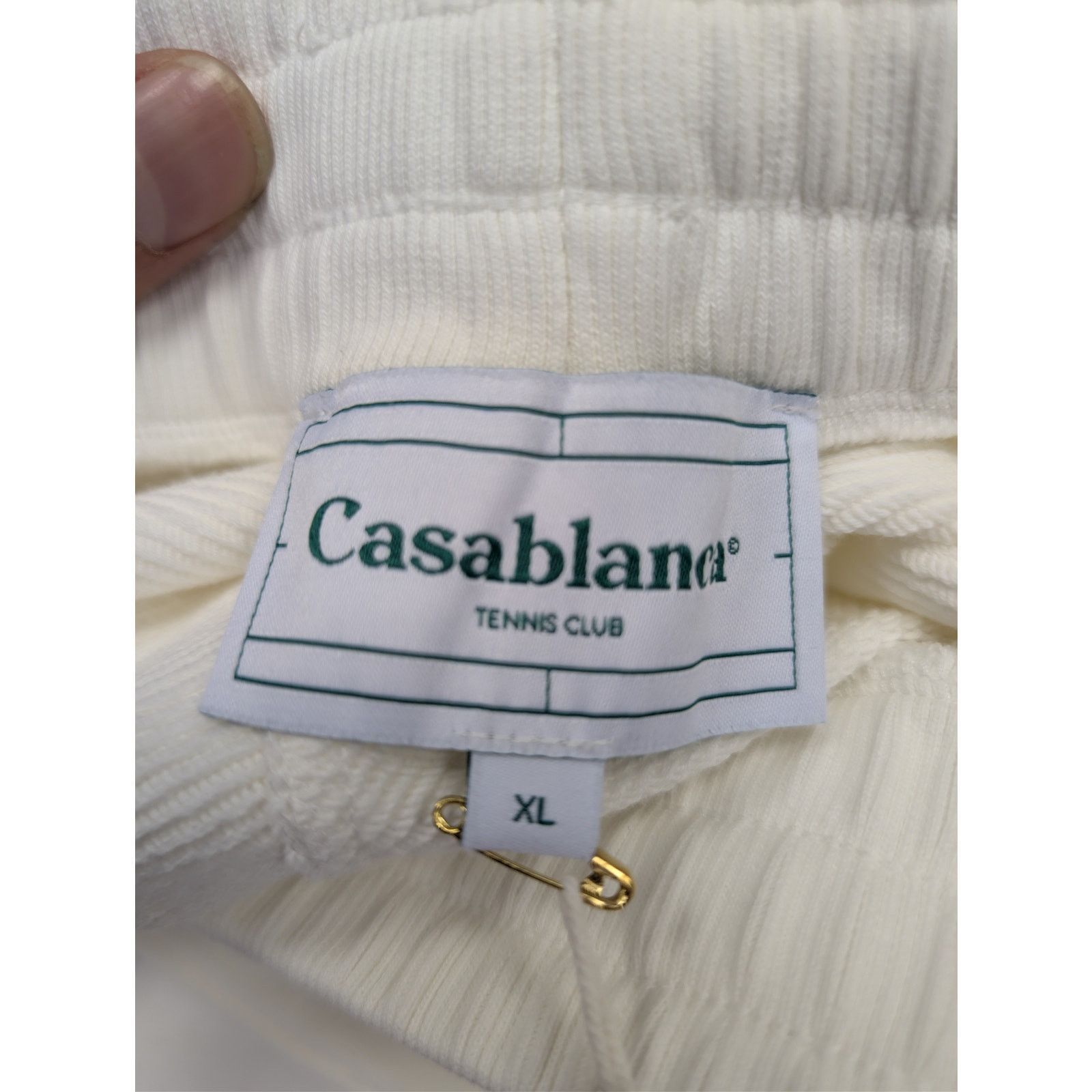 Casablanca o1rshd1 CC20 Off-White Loopback Embroidered Sweatshort Short Size US 36 / EU 52 - 14 Thumbnail