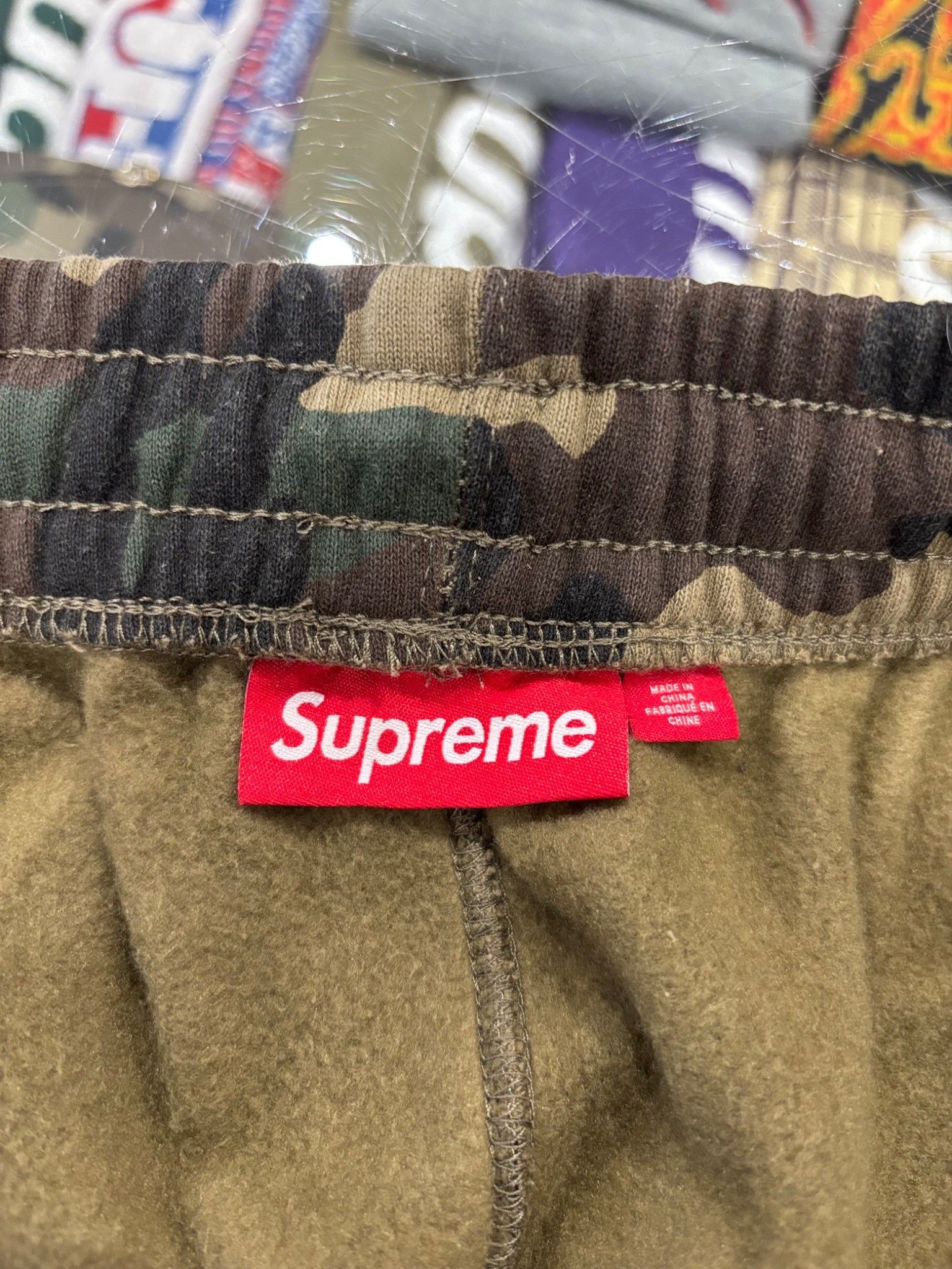 Supreme Supreme Satin Applique Sweatpant (SS26) Woodland Camo Size US 34 / EU 50 - 3 Thumbnail