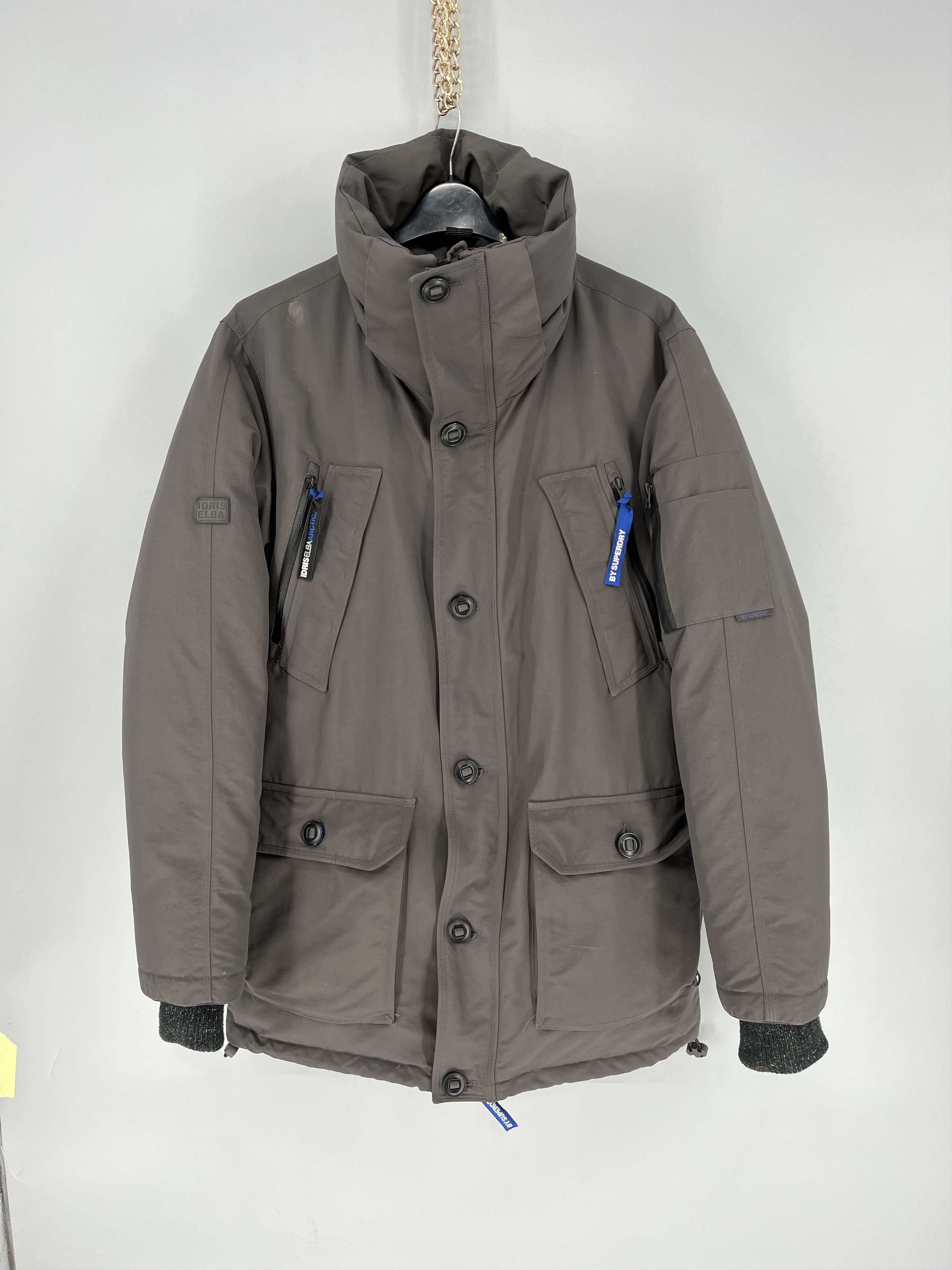 Idris elba outlet superdry parka