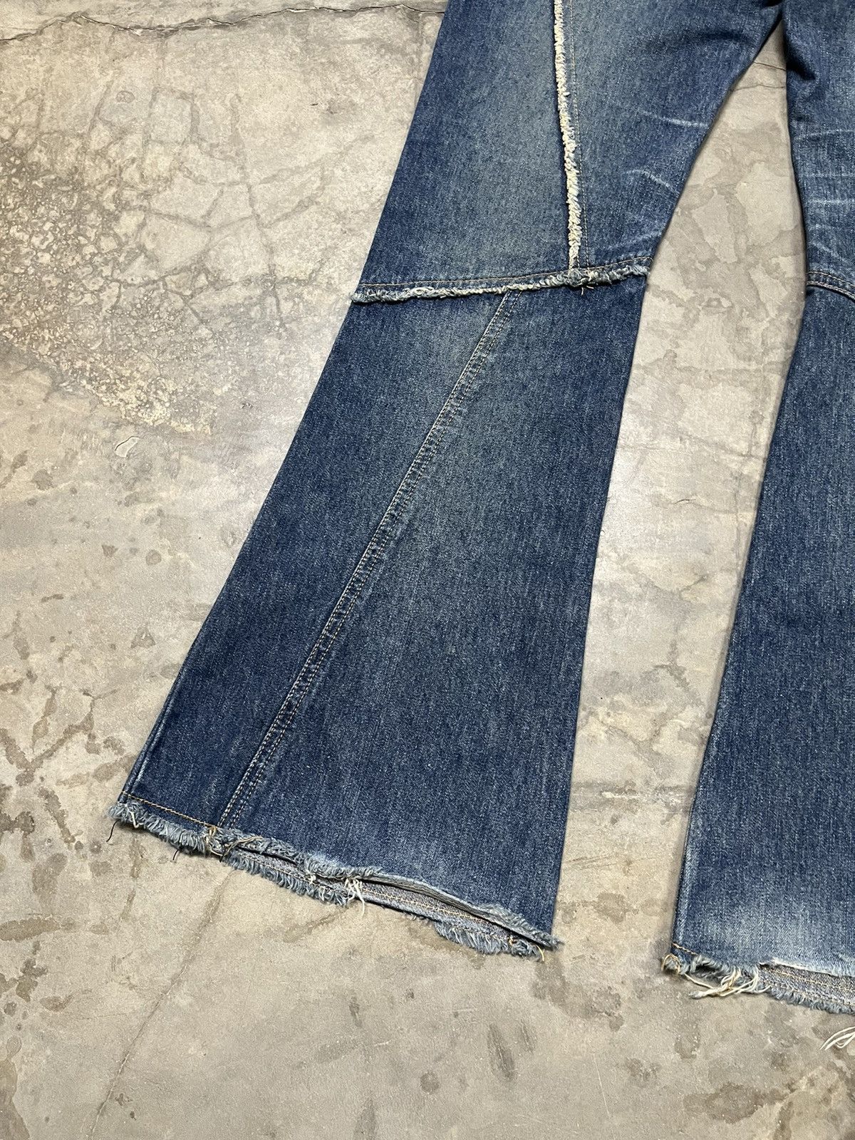 Tornado Mart Flare Jeans chic chick reconstruct low rise bootcut Size US 29 - 14 Thumbnail