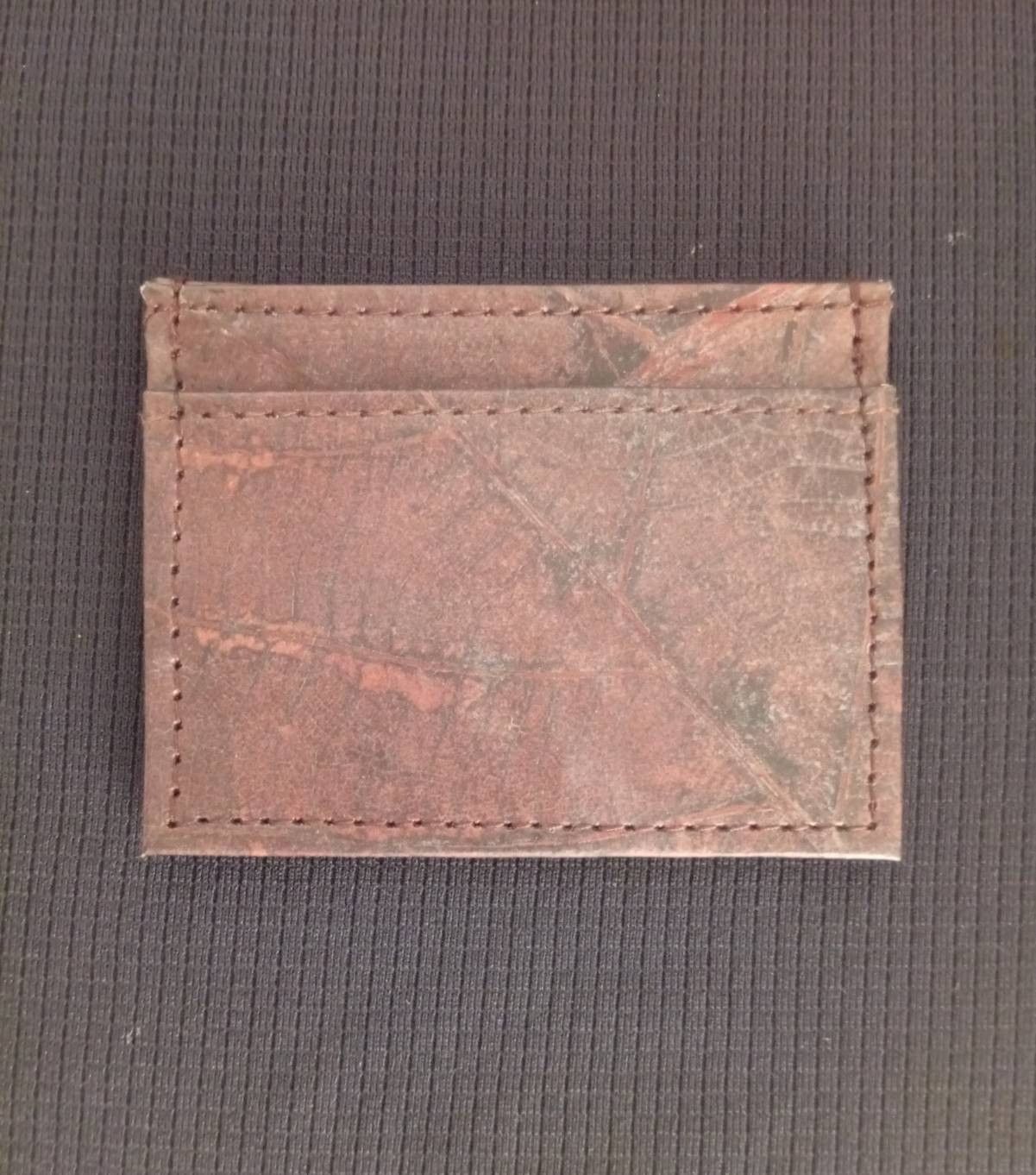 Other ECO SMART SLIM WALLET BROWN VEGAN LEAF LEATHER CARD HOLDER Size ONE SIZE - 5 Thumbnail