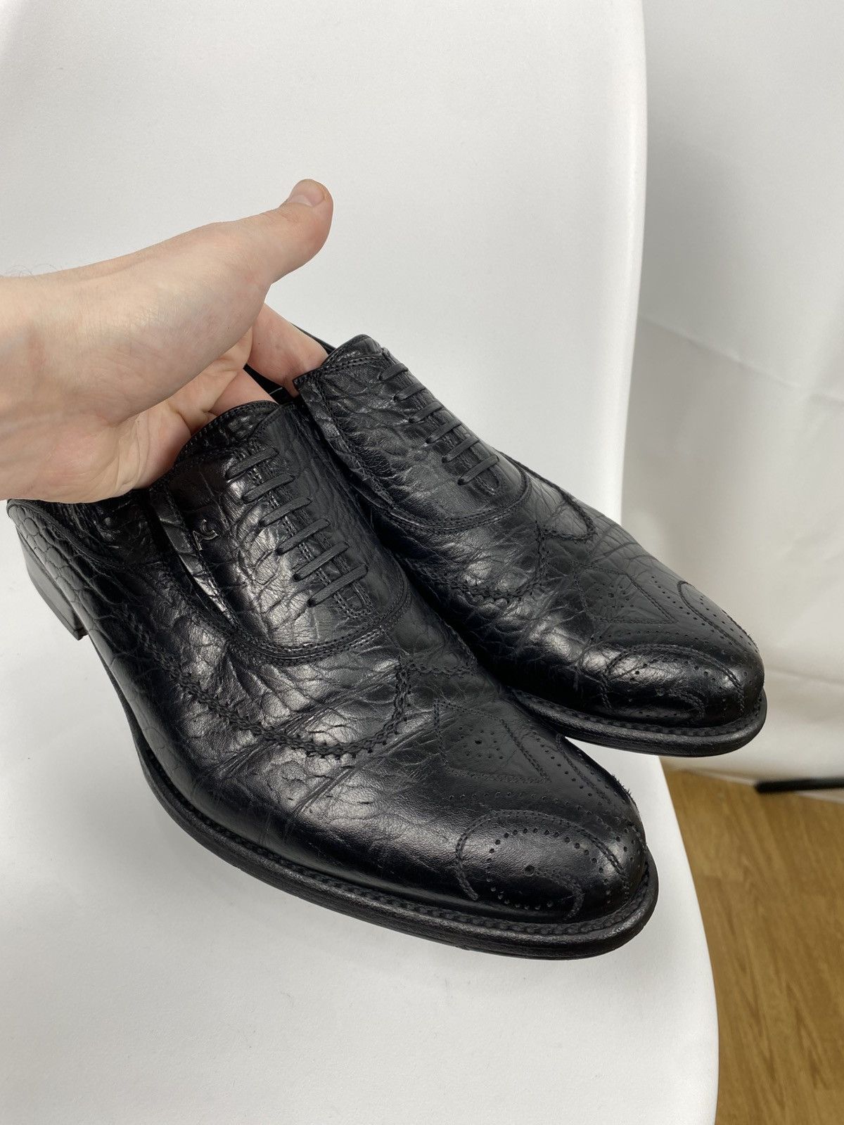 Other Alberto Ciccioli Oxford Brogues Genuine Leather Shoes Size US 10 / EU 43 - 8 Thumbnail