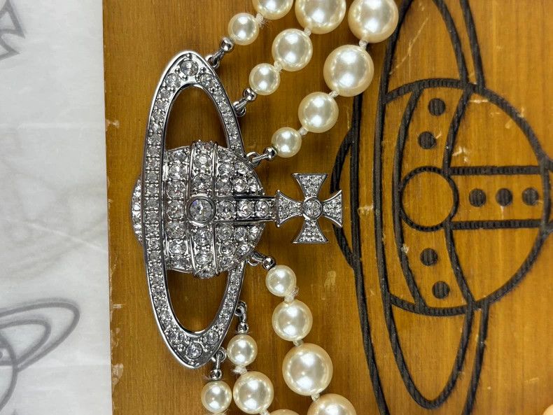 Vivienne Westwood Vivienne Westwood Three-tier pearl necklace Size ONE SIZE - 4 Thumbnail