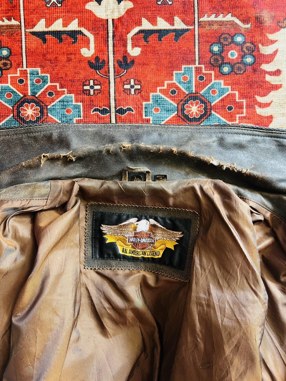 Harley Davidson Vintage Harley Davidson Billings Brown Leather Jacket Size US L / EU 52-54 / 3 - 6 Thumbnail