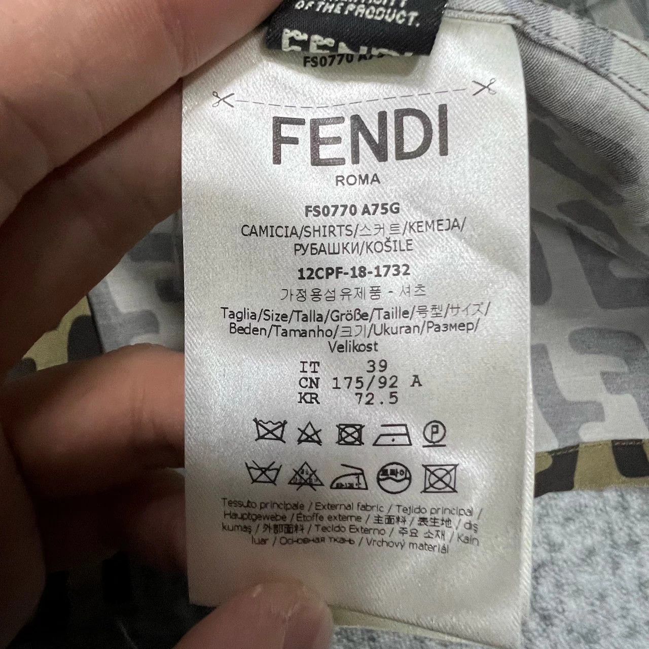 Fendi Fendi All Over Print Short Sleeve Shirt 39 New Size US S / EU 44-46 / 1 - 5 Thumbnail