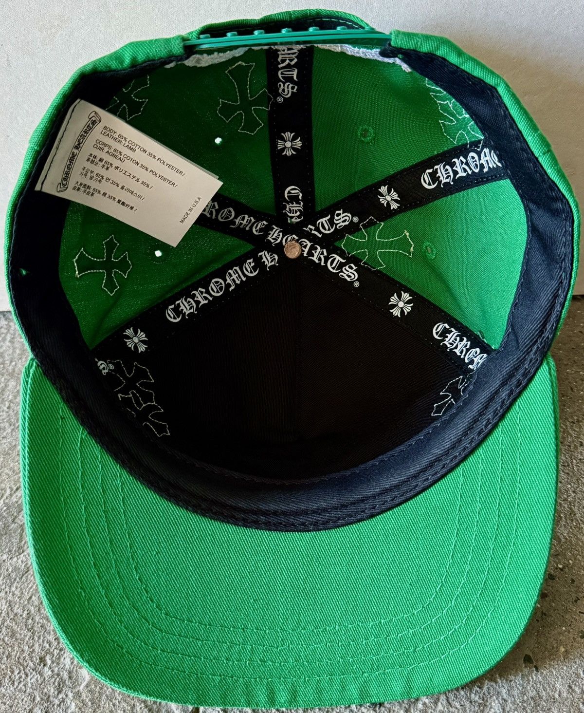 Chrome Hearts Chrome Hearts - Leather Cross Patch - Baseball Hat Size ONE SIZE - 13 Thumbnail