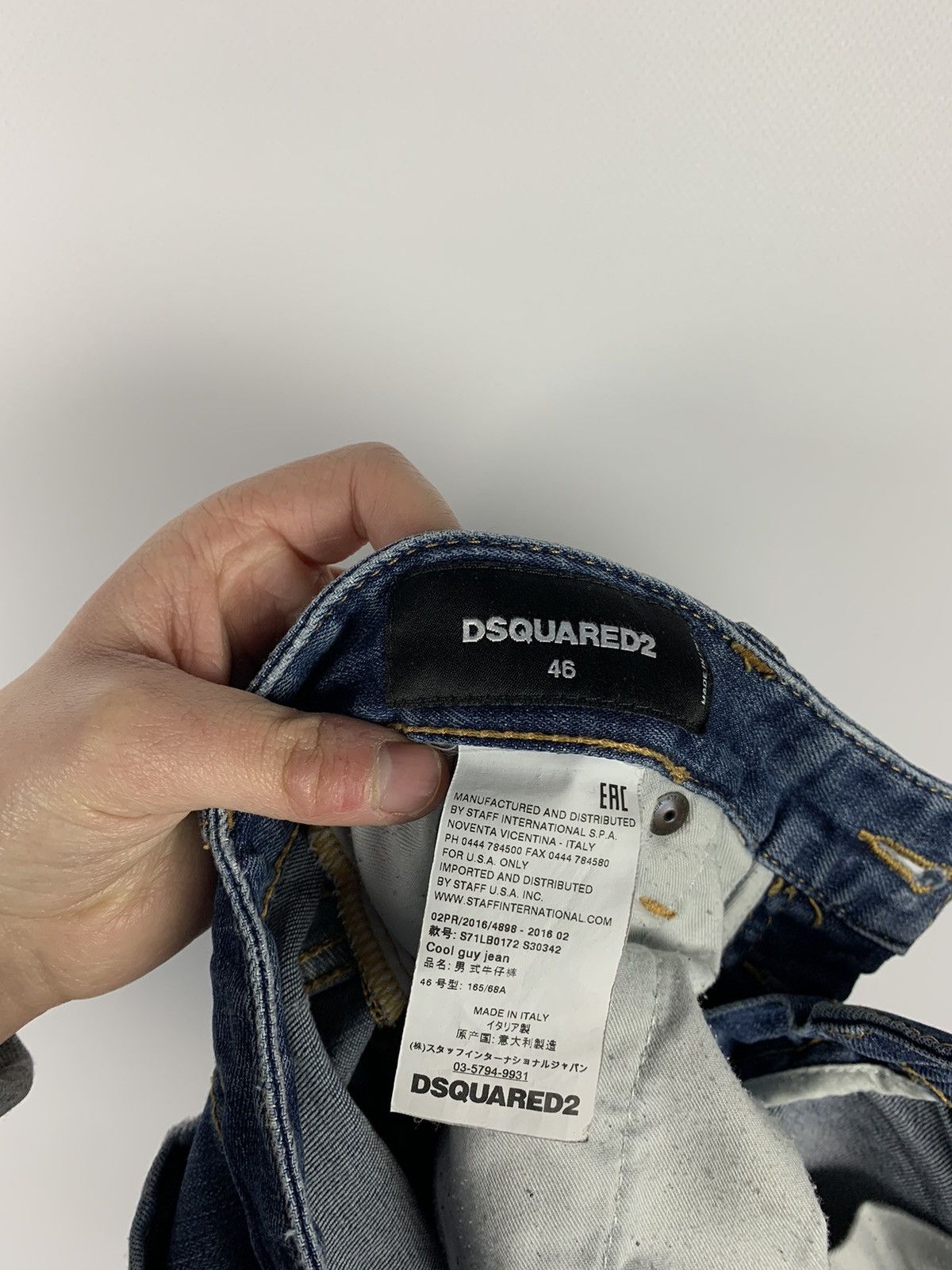 Dsquared2 Men’s Dsquared2 DSQ2 Skinny Jeans Size 46 Blue Y2K Italy Size US 30 / EU 46 - 20 Thumbnail