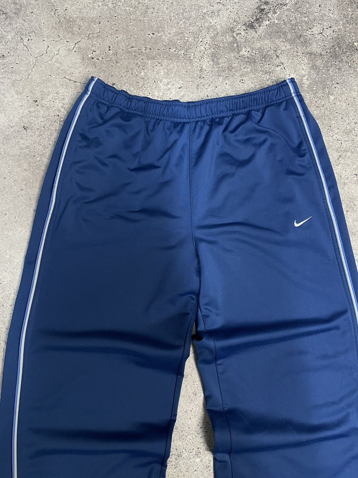 Nike × Vintage Vintage Y2K Nike Drill Track Pants Swoosh Logo Size US 34 / EU 50 - 2 Thumbnail