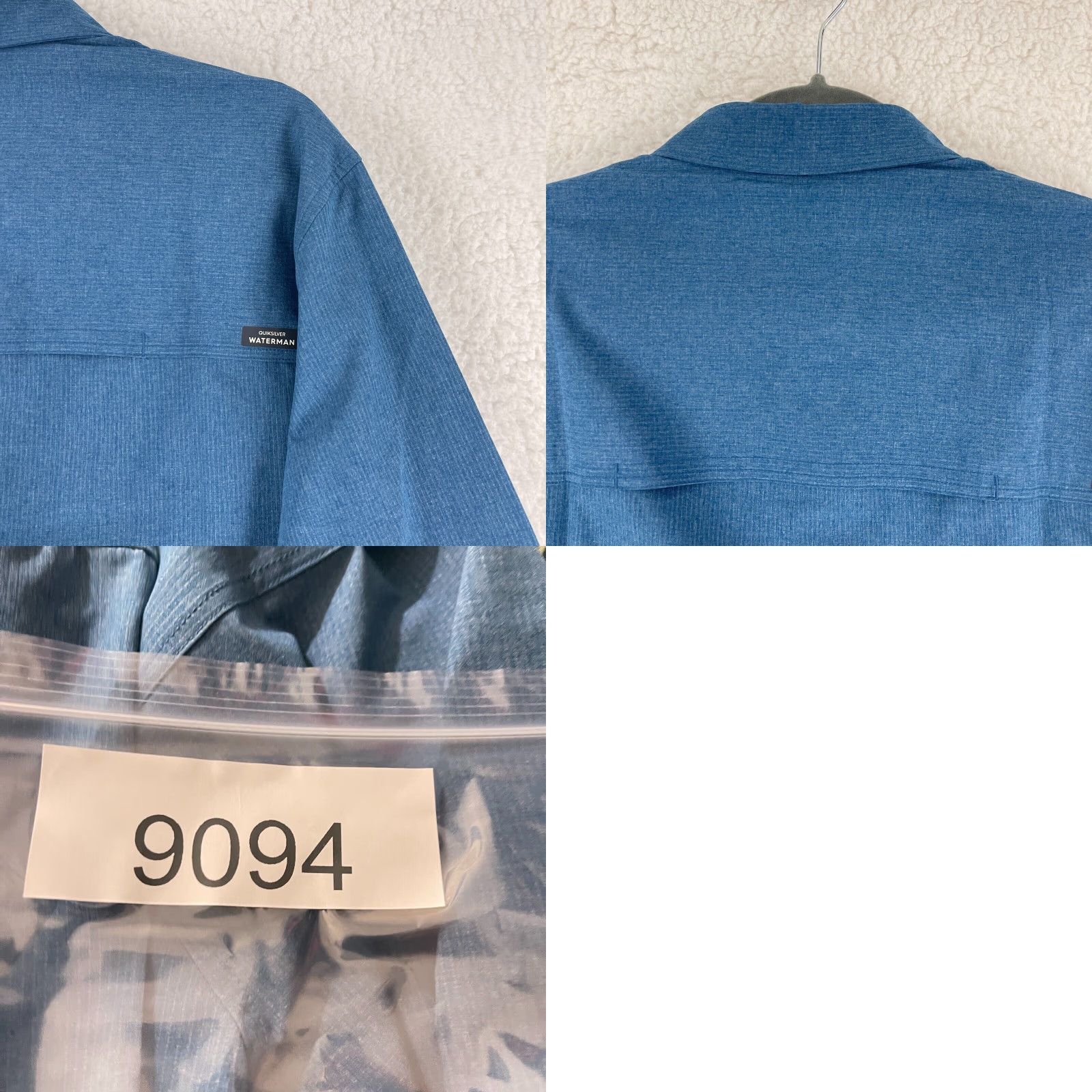 Quiksilver Quiksilver Waterman Collection Button-Up Shirt Mens Medium Blue Long Sleeve Size US M / EU 48-50 / 2 - 10 Thumbnail