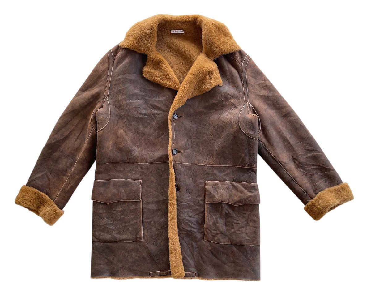 Vintage Opifix Sheepskin Shearling Jacket Size US M / EU 48-50 / 2 - 4 Thumbnail