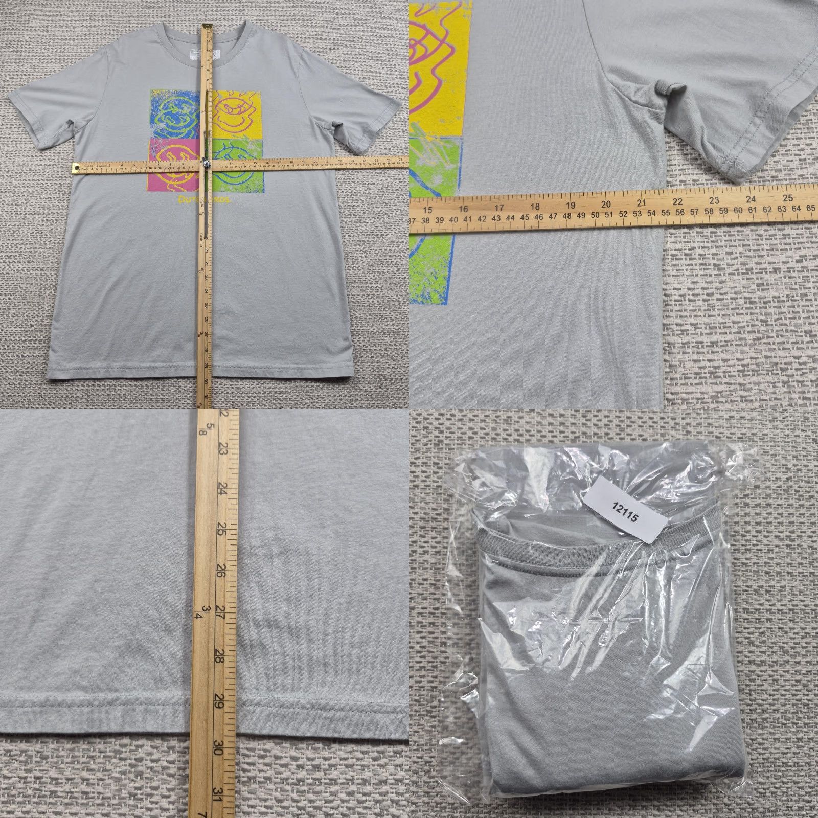 Logo 7 Dutch Bros Shirt Mens XL Gray Pop Art Smiley Graphic Logo Coffee Tee Streetwear Shirt XL Mens Gray Pop Art Logo Coffee Tee Size US XL / EU 56 / 4 - 8 Thumbnail