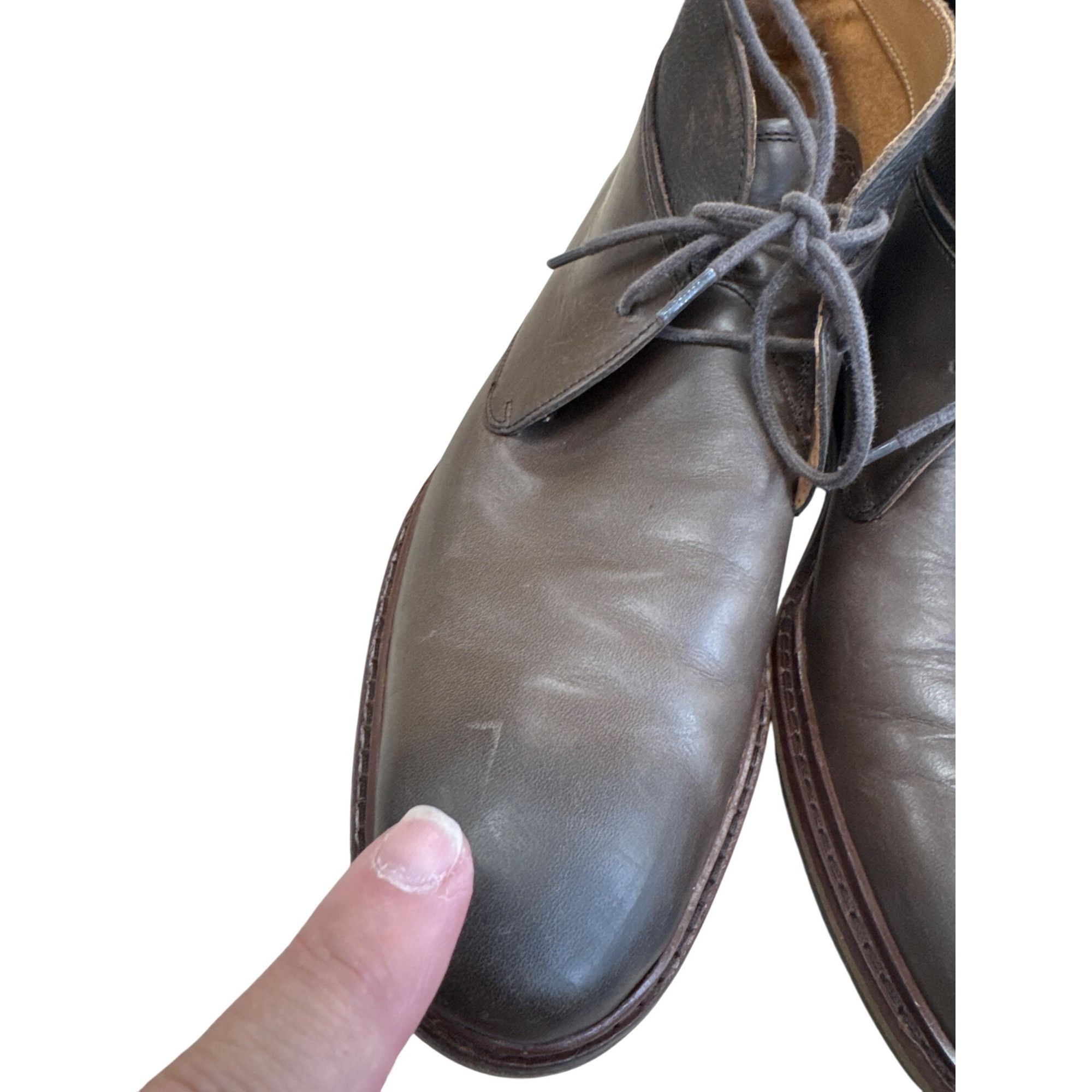 Cole Haan Cole Haan Mens Brown Leather Ankle Chukka Boots Size 10M SKU Size US 10 / EU 43 - 8 Thumbnail