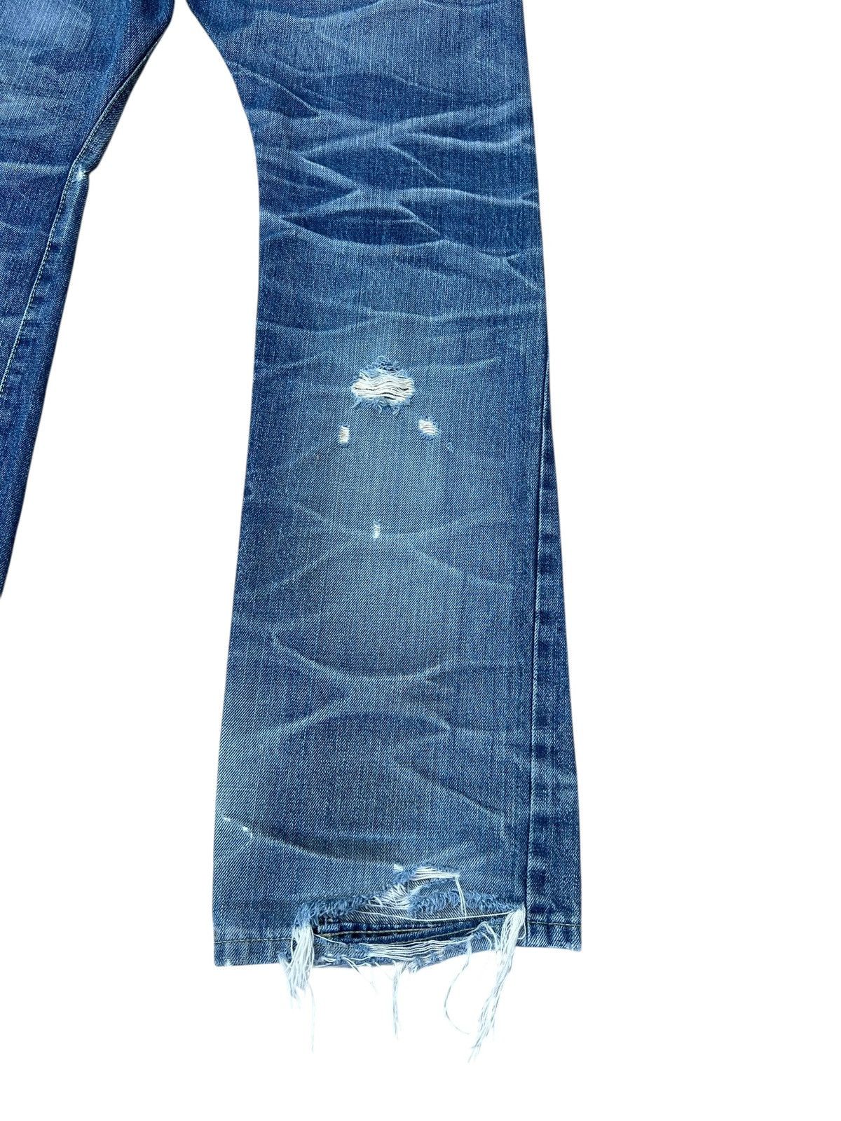 Izreel by Kazuhiro Takakura Distressed Denim Selvedge Jeans